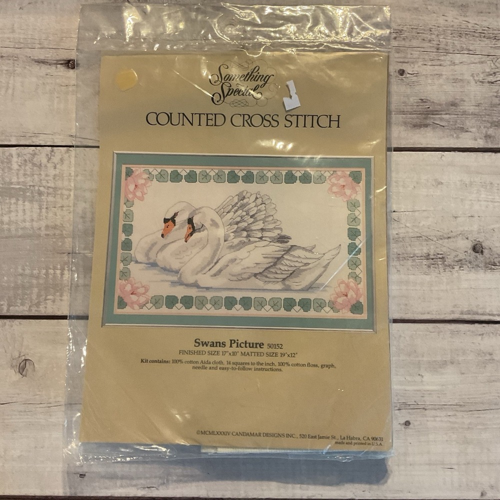 Something‎ Special Counted Cross Stitch Swans Picture #50152